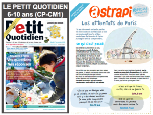 Le Petit Quotidien and a two-page explanation from Astrapi were both available free online. You can download the English version of the Astrapi guide below.
